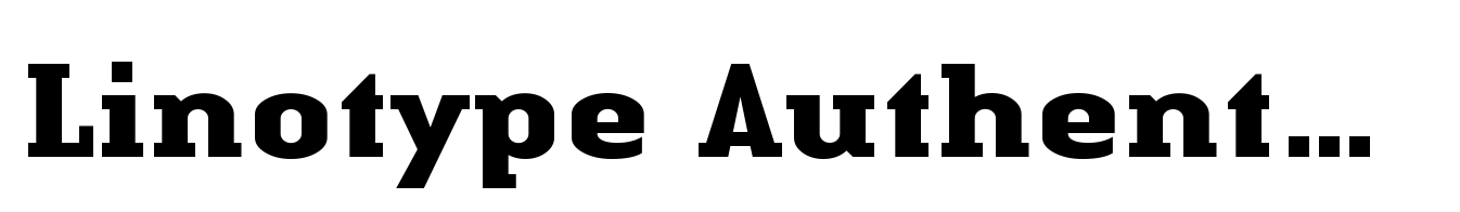 Linotype Authentic Serif Bold